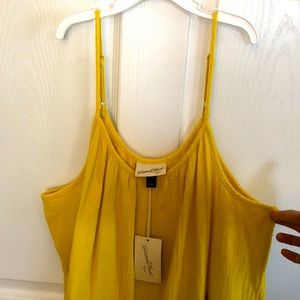 Yellow Flowy Sundress with Pockets!